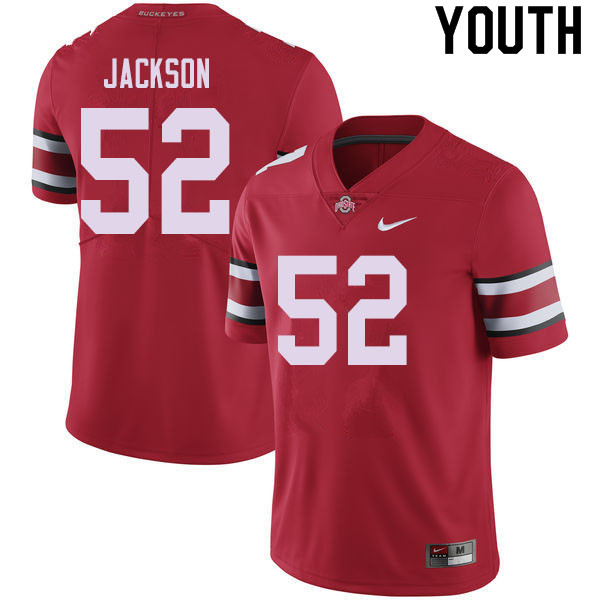 Youth #52 Antwuan Jackson Ohio State Buckeyes College Football Jerseys Sale-Red